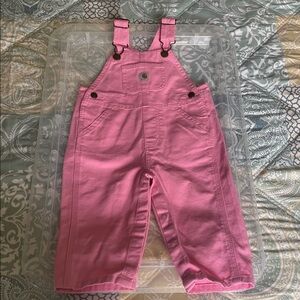 Carhartt Pink Kids Overalls Size 12 Months